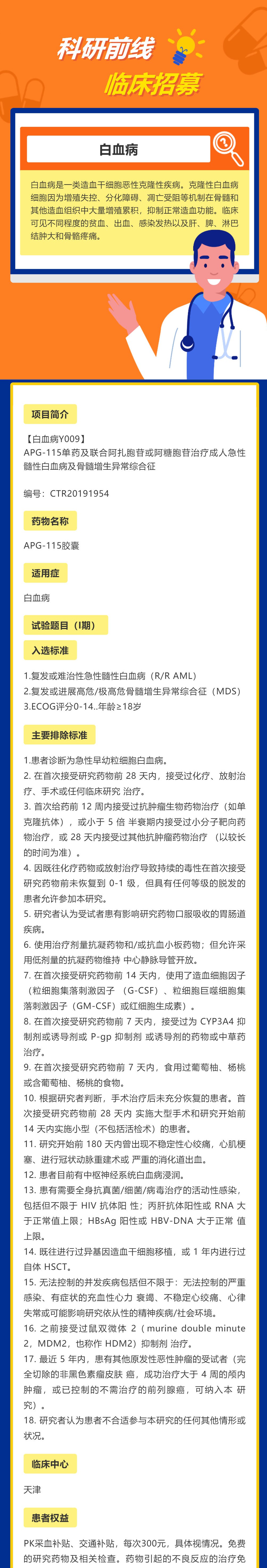 APG-115单药及联合阿扎胞苷或阿糖胞苷治疗成人急性髓性白血病及骨髓增生异常综合征_壹伴长图1_WPS图片.jpg